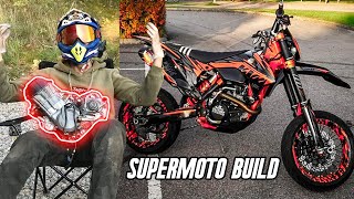 The KTM Revival  Supermoto Build  What happened to my Engine Tuningstory Project  KTM EXC 450 [upl. by Ydnam480]