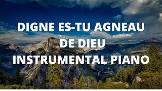 DIGNE ESTU AGNEAU DE DIEU  Instrumental Piano Pour Prier [upl. by Roberto119]