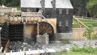 kings landing lumber mill water wheelhistorical settlement NB [upl. by Evvy634]