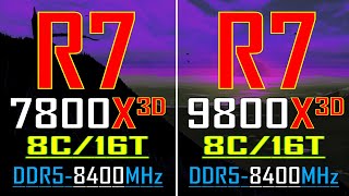 RYZEN 7 7800X3D vs RYZEN 7 9800X3D  PC GAMES TEST [upl. by Ellehcal]