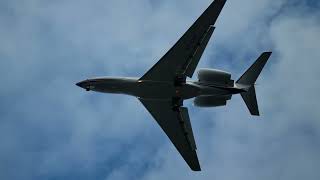 Qatar Executive Gulfstream G650ER landing at Gatwick Airport 191024 aviation [upl. by Lewes218]