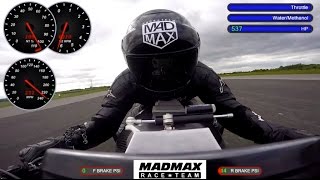 Worlds fastest Jet Turbine MADMAX motorbike  234mph [upl. by Thorin]