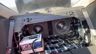 2 Nemesis Hectic 12’s Nemesis 6000D Amp Nice Trunk Build [upl. by Winsor]