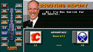 NHL 19 NHL 95 Rom Hack Calgary Flames vs Buffalo Sabers  Playoffs 1st Round  nhl95 [upl. by Yelena]