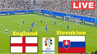 🔴LIVE  ENGLAND vs SLOVAKIA I UEFA EURO 2024 KNOCKOUT STAGE I LIVE FOOTBALL MATCH I eFootball Pes 21 [upl. by Torrin]