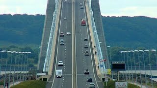 Pont de Normandie 2015  France  Le Havre  Honfleur [upl. by Selry]