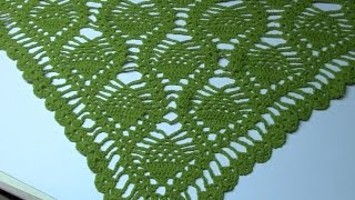 Haken  tutorial 69 Ananas omslagdoek [upl. by Rafferty]