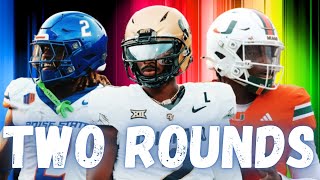 TWO ROUND 2025 NFL Mock Draft  Giants PASS on QB🚨 [upl. by Vinay]