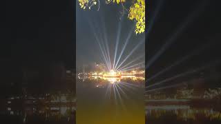 Thane Talao Pali Laser Decoration Before Ram Mandir Pratistha rammandir [upl. by Ocirrej]