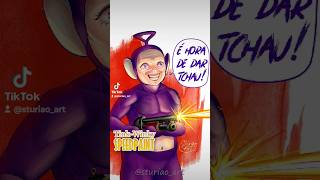 speeddrawing shorts fanart teletubbies tinkwinky art artbrazil speedpaint sturiaoart tv [upl. by Iatnohs]