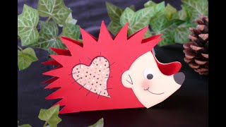 DIY Igelaufsteller – Tischdeko–DIY Serviettenhalter–Geldgeschenke präsentieren–DIY hedgehog adjuster [upl. by Otir154]