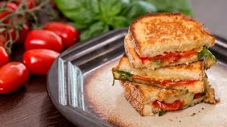 Roasted Tomato Grilled Cheese Sandwich Recipe [upl. by Yrotciv]