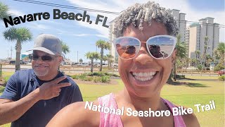 Navarre Beach Fl  Bike the Gulf Islands National Seashore with Us [upl. by Marlane262]