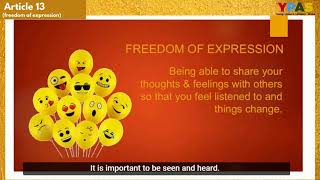 UNCRC Article 13 freedom of expression [upl. by Charley]