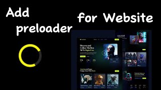 Adding a Preloader to website using HTML CSS JS [upl. by Wes]