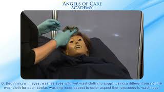 CNA Skill How to Administer a Modified Bed Bath Including Face One Arm Hand and Underarm [upl. by Suixela]