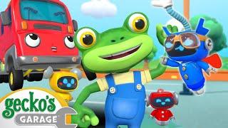 Superhero Mechanical  Geckos Garage  Trucks For Children  Cartoons For Kids [upl. by Ulla]