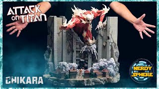 Attack On Titan Colossal Titan Resin Statue AOT ChikaraStatue AttackOnTitan ColossalTitan [upl. by Nylirac617]