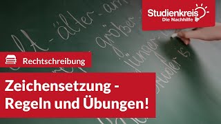 Zeichensetzung  Regeln amp Übungen  Deutsch verstehen mit dem Studienkreis [upl. by Jeri]