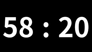 58분 20초 타이머｜58minute 20second timer｜3500 second timer｜Countdown with Alarm [upl. by Wilson64]