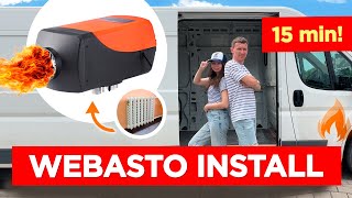 ⚫ Chinese Diesel Heater  Webasto   Installation How it works Testing  Conversion Campervan [upl. by Tillie925]