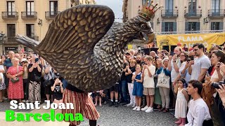 San Juan 2024 en Barcelona con la Flama del Canigó [upl. by Cassandre569]