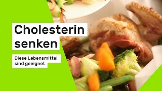 Diese Lebensmittel senken Cholesterin [upl. by Elletnohs]