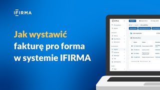 Faktura pro forma w systemie IFIRMA [upl. by Argent]