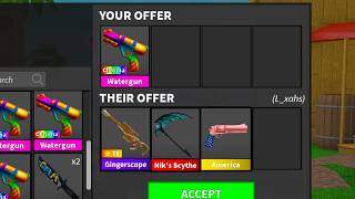 She SCAMMED my CHROMA WATERGUN So I got REVENGE Murder Mystery 2 [upl. by Weasner]