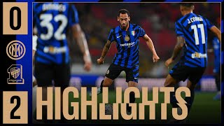 INTER 02 ALITTIHAD  HIGHLIGHTS  AMICHEVOLE 202425 ⚽⚫🔵 [upl. by Godard]