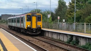 trains at Bridgend including 150227230 and more [upl. by Reider]