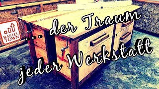 Werkbank selber bauen So baust du dir die perfekte MultifunktionsWerkbank [upl. by Amikahs]