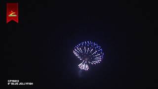 6 Inch Firework Shell  Blue Jellyfish Effect [upl. by Hailey737]