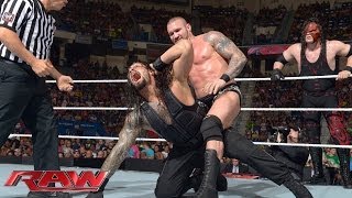 John Cena amp Roman Reigns vs Randy Orton amp Kane Raw June 30 2014 [upl. by Joell]