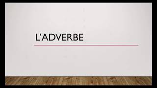 Ladverbe [upl. by Radloff855]