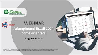 Novità fiscali scadenze fiscali 2024 [upl. by Orips]