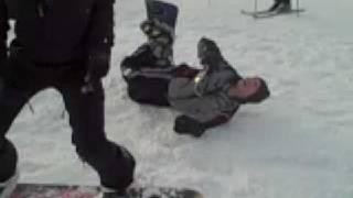 snowboarder breaks his spine [upl. by Elesig]