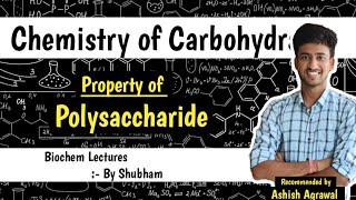 Polysaccharides  Chemistry Of Carbohydrates  Biochemistry Lectures [upl. by Ahsatak]