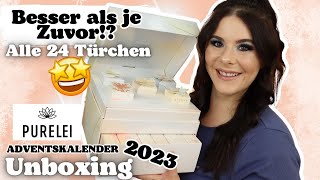 Besser als je zuvor  🤩Purelei Adventskalender 2023  Unboxing alle 24 Türchen [upl. by Nnairb]