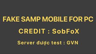 SAMPFake Mobile SAMPFUNCS [upl. by Vonni]