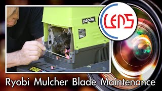 Ryobi Mulcher Blade Maintenance [upl. by Nessi188]