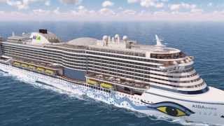 AIDAprima Rundflug um den Neubau von AIDA Cruises [upl. by Derian]