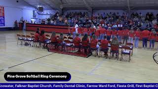 Tippah County Sports Pine Grove 2024 Softball Ring Ceremony [upl. by Enelehs]