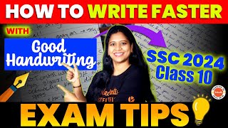 How to write FASTER and with a GOOD HANDWRITING  SSC 2024 Class 10  Sunaina Maam [upl. by Anum]