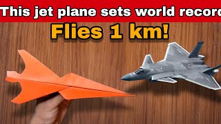 IS CHENGDU J20 THE WORLDS DEADLIEST STEALTH Paper Jet   Foldable flight [upl. by Ahsemed]