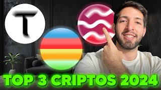 TOP 3 CRIPTOMONEDAS 2024 Futuros Millonarios [upl. by Dzoba]