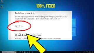 Fix Cant turn On Realtime Protection Windows Defender on windows 1011  real time wont turn on ✅ [upl. by Spence92]