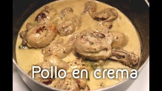 Receta de POLLO EN CREMA AL ESTILO SALVADOREÑO [upl. by Shornick]