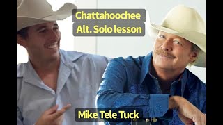 Chattahoochee Alternate guitar solo lesson Wtabs Mike Tele Tuck [upl. by Namharludba242]