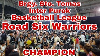 Brgy Sto Tomas Peñaranda Nueva Ecija Inter Purok Basketball League Road Six Warriors Champion [upl. by Varini]